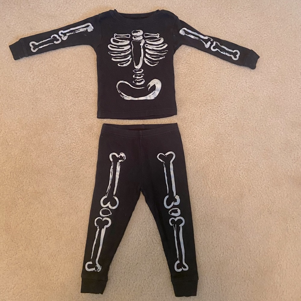 Halloween Skeleton Pajamas - 18 months